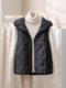 Clearance special price ~ Spring and autumn, light thin, diamond down cotton cotton vest female short hooded hooded cotton jacket inner bile winter