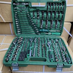 German Quality 121-Piece Auto Repair Tool Set Car Maintenance Kit Socket Wrench Combination Tool Repair