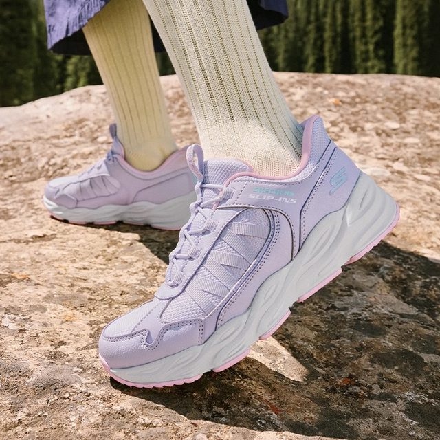 
Skechers Skechers Girls Outdoor Comfortable and Versatile Wear-resistant Lightweight Breathable Sports Shoes 319080L