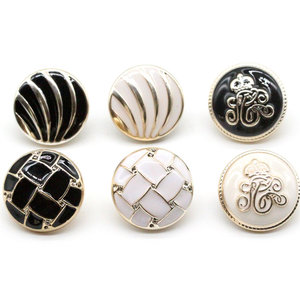 
High-end round small fragrance style suit button coat button versatile men and women wool top windbreaker cuff suit button