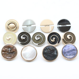 
Versatile men's and women's woolen tops, windbreaker cuffs, suit buttons, round British style suit buttons, metal coat buttons