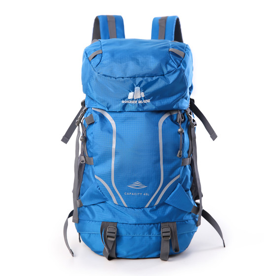 
New outdoor sports backpack for men and women large capacity 45L mountaineering bag hiking camping backpack