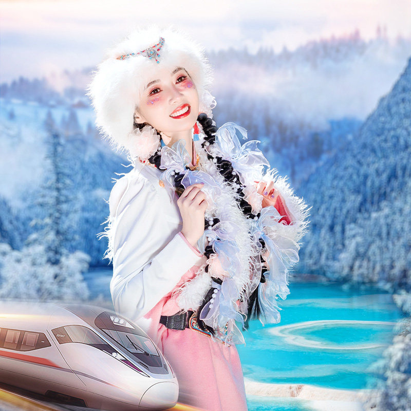 2-7人团高铁动车成都到九寨沟黄龙三日旅游3天2晚川西私家团纯玩