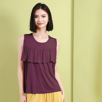 Women's Modal anti-convex home vest plus large size loose super soft super comfortable naked home vest