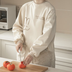 Apron for Home Use 2025 New Model Long-Sleeved Smock, Youthful Style, High Appearance Value, Work Clothes for Cooking, Adult, Waterproof, Winter Season