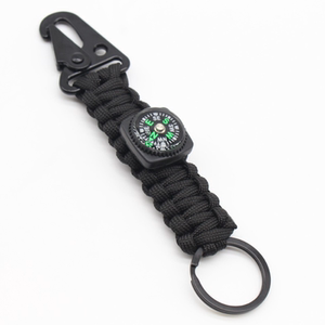 
Outdoor supplies for travel camping hiking parapet rope knit eagle beak buckle compass key pendant mountaineering key