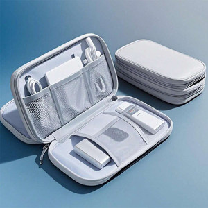 
Data cable storage bag Charger Mobile power supply mobile phone hard disk U disk charging cable headphone bag digital organization bag