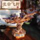 Tongfu 3D three -dimensional puzzle flowing clouds flying wooden tenon -quality tenon -lining brick transmission model Handmade DIY toy adult version
