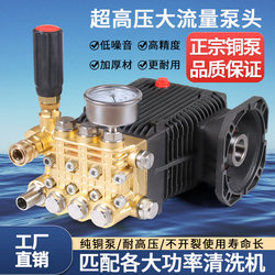 Black Cat High-Pressure Washer Pump Head Car Wash Machine Commercial Pump Head Plunger Pump Pure Copper Spray Mist Humidification Unblocking
