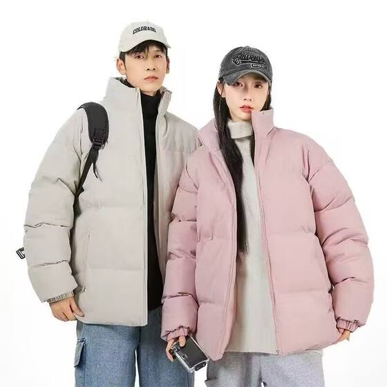 
[Boutique] New model launched 2025 winter couple style American fashionable and versatile waterproof and warm cotton coat