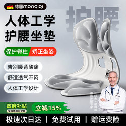 【German Brand】Ergonomic Lumbar Support Cushion for Long Sitting, Backrest, Lumbar Support Seat Cushion