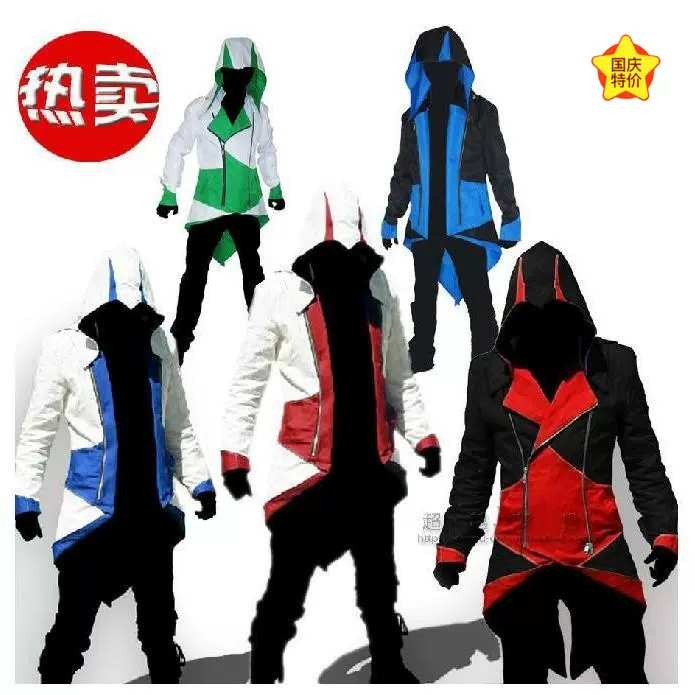 Trang Phục Hóa Trang Halloween Assassin's Creed 3 Connor Áo Khoác Trang Phục Hóa Trang Nam Trò Chơi Quần Áo áo khoác