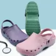 Y tá Phòng phẫu thuật Crocs bệnh viện đế dày đặc biệt dành cho nữ mùa hè chống trượt mặc nhà nhà Baotou nam 