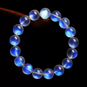 Handmade Adjustable Size - Natural top Moonstone Bracelet 月亮石手串/手鍊