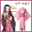 Kimetsu không Yaiba cos trang phục áo khoác Kamado Tanjiro Bướm Shinobi Nezuko cosplay toàn bộ sẵn sàng để bán