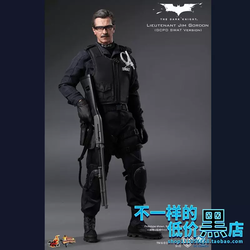 全新现货HOTTOYS HT MMS182 戈登局长SWAT版2012会场-Taobao