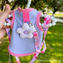 Dog and Cat Clothes, Pet Harness to Prevent Shedding, Traction-Proof, Escape-Proof, Anti-Dirt, Breathable Vest, Pet Apparel