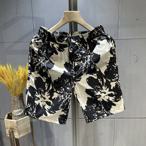 
Quick-drying thin five-point shorts for men's summer trendy printed sports beach pants stretch loose breathable pants trousers