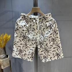 Summer shorts men's printed high-end design trend