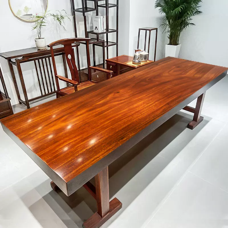 原木花梨茶桌面