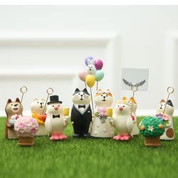 Japanese-Style Cat Qixi Couple Wedding Series Ornaments Cute Cartoon Desktop Decorations Girls' Holiday Gifts