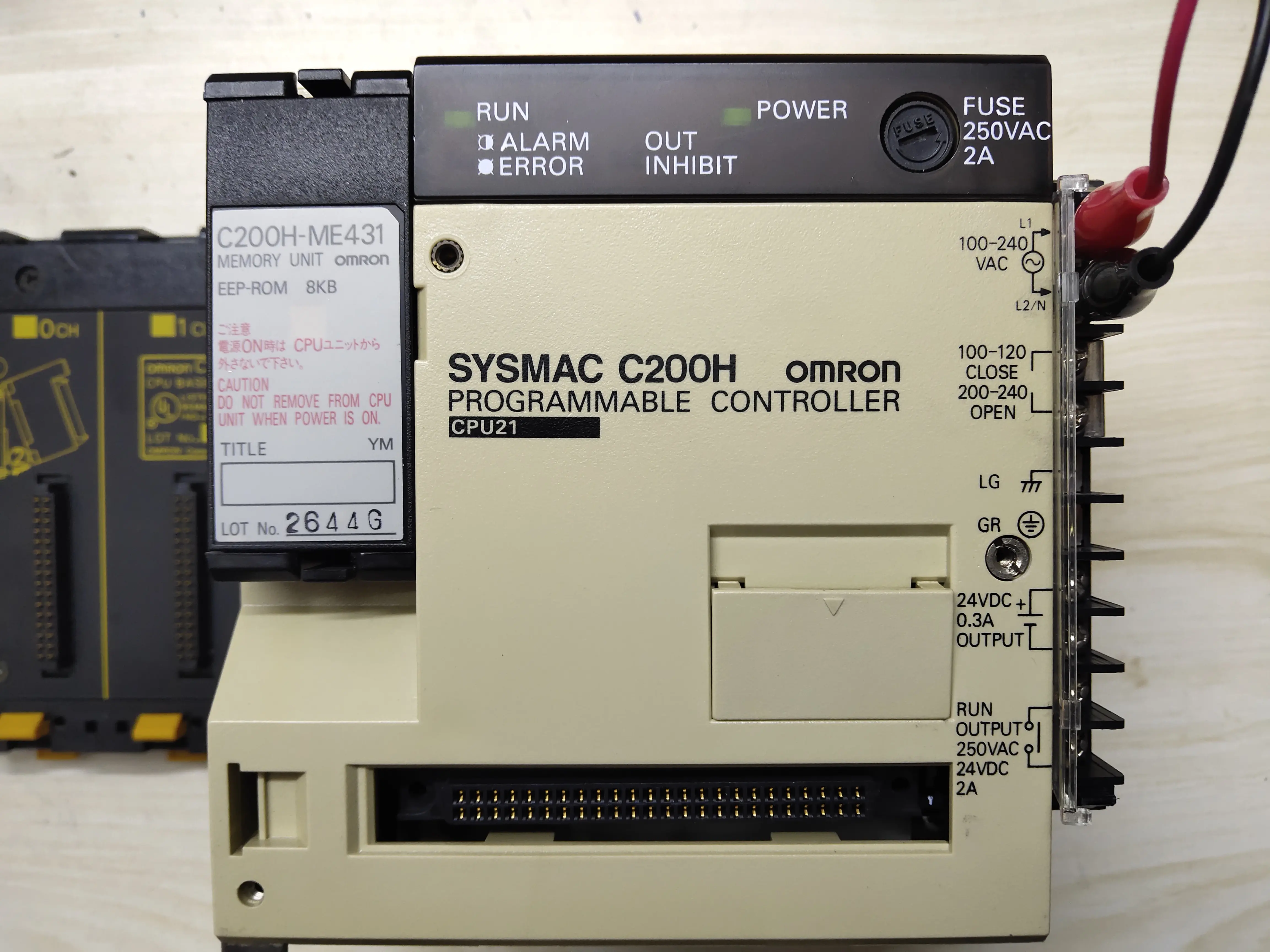 オムロン CPUユニット C200HX CPU65-Z 新品同様/保証付き｜製造、工場