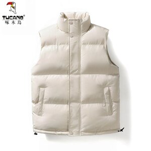 
Woodpecker cotton vest for men and women 2025 new vest autumn and winter thickened warm waistcoat cotton jacket for men