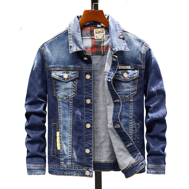 2024 Spring and Autumn New Men's Denim Jacket Korean Style Versatile ...