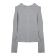 Vintagetang European and American hot girl gray hooded long -sleeved long -sleeved T -shirts are thin in early autumn
