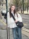 VintageTang American retro white loose short work jacket windbreaker jacket autumn Xiaoqi
