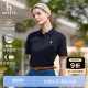 Hazzys Polo shirt for women 2025 summer new solid color casual short-sleeved T-shirt fashion lapel top
