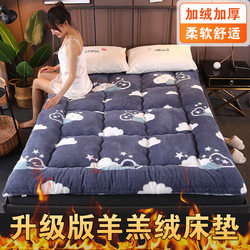 Winter Thickened Lamb Wool Tatami Mattress Single/Double Student Dormitory Pad Quilt Three-Dimensional Feather Velvet Mattress
