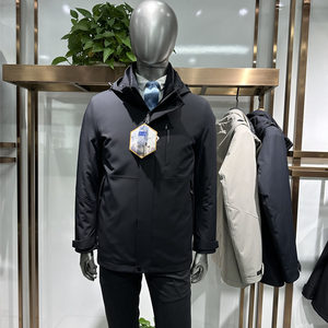 
Goose down one-piece, three-wear outdoor three-proof fabric thickened men's down jacket, goose down liner, single-wear 3 colors