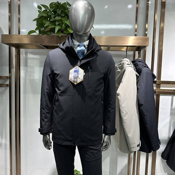 
Goose down one-piece, three-wear outdoor three-proof fabric thickened men's down jacket, goose down liner, single-wear 3 colors