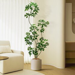 Artificial Dracaena Plant, High-End Luxury Indoor Living Room Faux Plant, Large Potted Floor-Standing Fake Tree Decorative Ornament