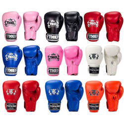 Boxing Gloves Tkb Adult Boxing Professional Muay Thai Fighting Men and Women Kidsren's Sanda Fighting Training Cowhide Gloves