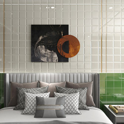 Bathroom and Kitchen Tiles, Antique-Style Tiles, Indoor Wall Tiles, Floor Tiles 150X150, Macaron Diagonal Edge Pattern Tiles