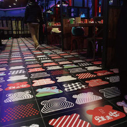 Cartoon Frog Tiles 300×300 Carbon-Grilled Bullfrog Hot Pot Restaurant Patterned Non-Slip Wear-Resistant Patterned Tiles Floor Tiles