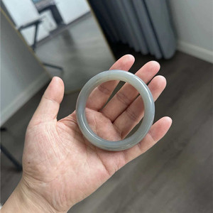 
Natural Hetian jade Qinghai material old material soot formal bracelet women's stone bracelet mother bracelet jewelry