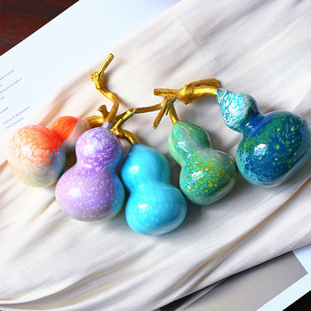 Intangible cultural heritage inherits handcraft skills large lacquer floating paint craft gourd small ornaments playable parts men and women cultural lacquer