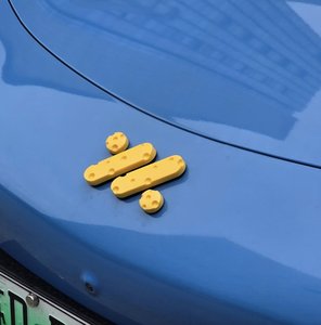 
Exclusive original store Zhiji high-quality cheese car logo decorative stickers, anti-collision stickers, modified car decorations, not 3D printed