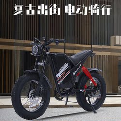 Cool Run Love Warrior Pro Electric Bicycle Retro Off-Road Fat Tire Lithium Battery-Assisted Mountain Bike