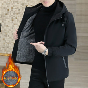 Jacket Men's Winter New Trend and Velvet Male Casual Sports Outdoor Charges Autumn Top Tibra Male