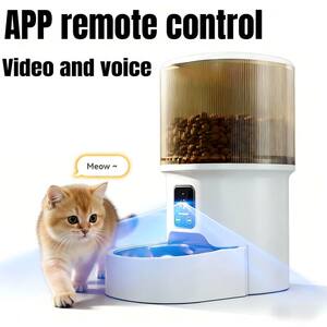 
Pet smart feeder, timed feeding, remote voice control, home feeder with video, official authentic product
