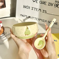 High-Quality Pear-Shaped Fruit Tableware 2025 New Model High-Quality Small Bowl for Eating, Personal Yogurt Bowl, Rice Bowl