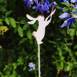 ins Japanese-Style Zakka Small Ornaments for Garden Balcony Decoration, Flower Pot Decoration, Outdoor Silhouette Iron Art Flower Arrangement