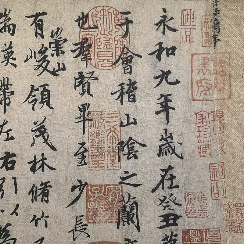 王羲之兰亭序卷轴挂画行书可用于临摹兰亭集序装饰字画伴手小礼品-Taobao Singapore