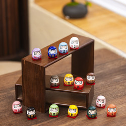 Ceramic Daruma Egg Mini Set Ornament Desk Car Decoration Japanese Sushi Restaurant Style Great Gift