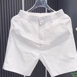 
Casual shorts men's summer thin 2026 new fashion brand pure white high-end simple sports four-quarter pants for men