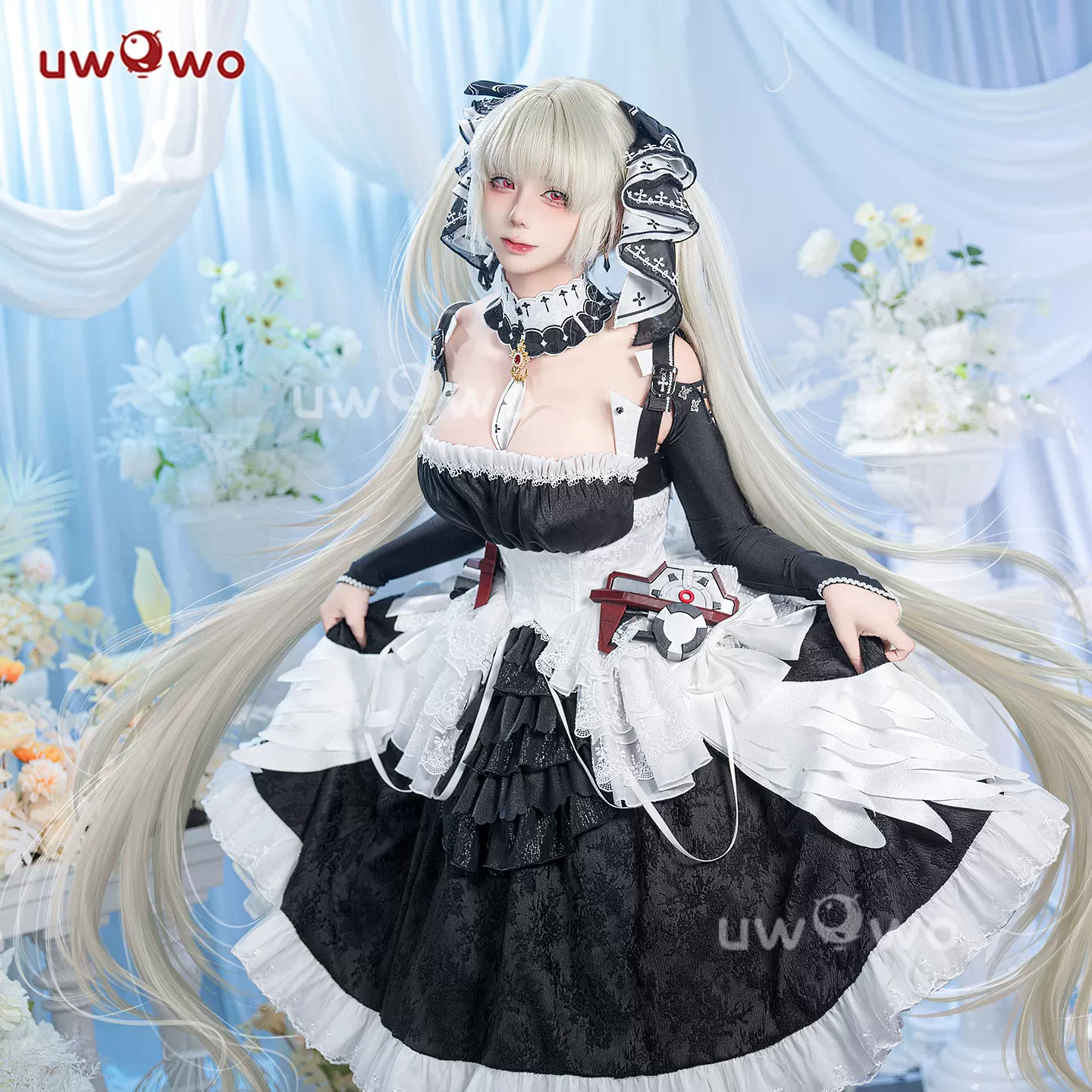 现货Uwowo悠窝窝原神同人八重神子女仆cosplay服装女日系可爱风